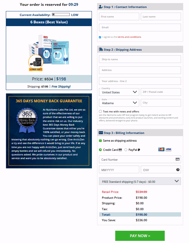 ArcticZen-checkout-page